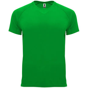 Camiseta tecnica unisex raglan BAHRAIN color verde helecho