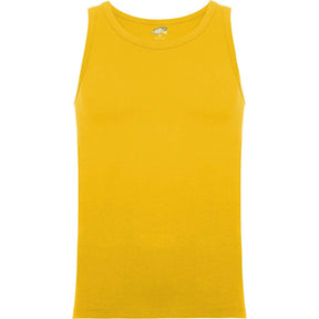 Camiseta tirante ancho texas pecho amarillo golden