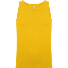 Camiseta tirante ancho infantil Texas pecho amarillo golden