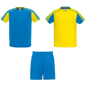 Conjunto deportivo Juve 2 camisetas - amarillo-royal