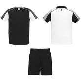 Conjunto deportivo Juve 2 camisetas - blanco-negro