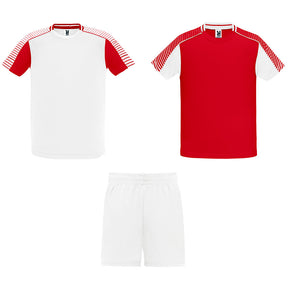Conjunto deportivo Juve 2 camisetas - blanco-rojo