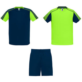Conjunto deportivo Juve 2 camisetas - verde fluor-marino