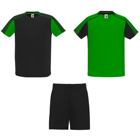 Conjunto deportivo Juve 2 camisetas - verde helecho-negro