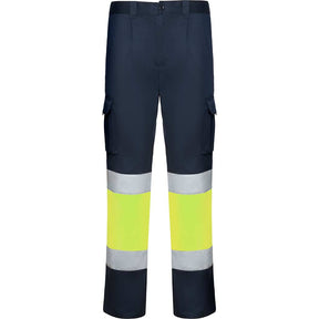 Pantalón alta visibilidad Daily Stretch - marino/amarillo fluor