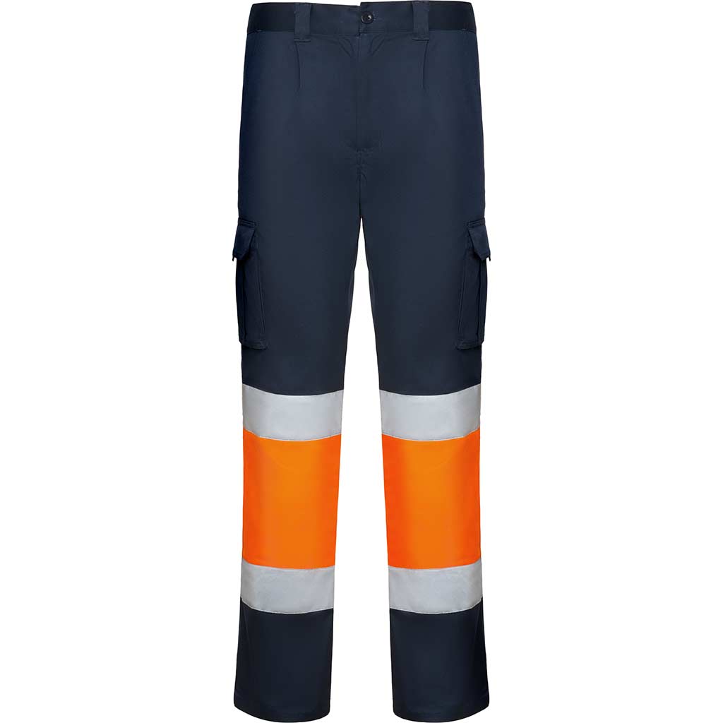 Pantalón alta visibilidad Daily Stretch - marino/naranja fluor