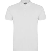 Polo unisex manga corta austral color blanco