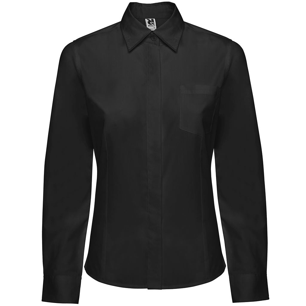 Camisa manga larga mujer Sofía L/S - negro
