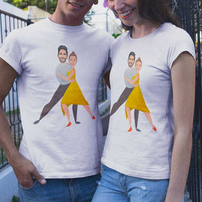 Camiseta Caricatura Bailarines
