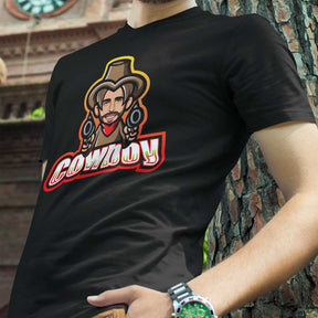 Camiseta caricatura Cowboy