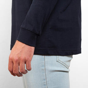 Camiseta manga larga con bolsillo shiba foto detalle manga